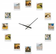 NOWY Zegar ścienny z ramkami na zdjęcia - Impressions Clock
