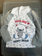 Bluza z kapturem ze slodkim napisem bez metki 12msc 80cm #1779