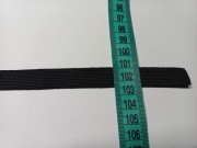 Guma czarna tkana 15mm płaska taśma gumowa