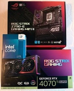 Nowy nieużywany komplet ASUS i Intel z rachunkiem gwarancja do 05/2026