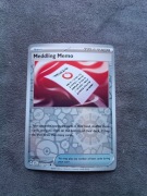 REVERSE HOLO Meddling Memo 181/191 Karta POKEMON TCG S&V Surging Sparks