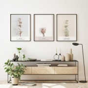 plakat obrazy magnolia eukaliptus trawa  minimaliz