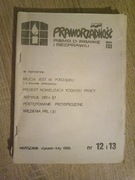 Praworządność pismo o prawie i bezprawiu nr 12 i 13 1986 (52)