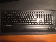 Klawiatura PC niskoprofilowa multimedialna z podpórką pod nadgarstek qwerty