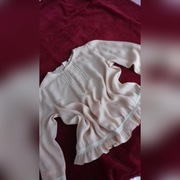 ZARA BASIC bluzka    fantazyjna  z haftem roz 42,M