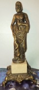 FIGURKA ASKLEPIOS-a. Mosiężna 