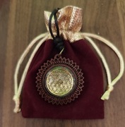 Wisiorek talizman z mandalą kwiat życia 