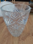 stary duży kryształowy wazon prl