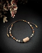 Kamień słoneczny * bransoletka regulowana minerałka na sznurku