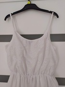 Esmara biała letnia sukienka na ramiączkach haft ażurowy M jak nowa