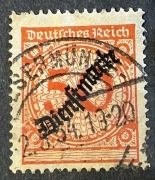 Niemcy Deutsches Reich, znaczek z nadrukiem "Dienstmarke"