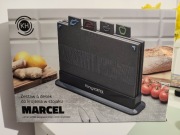 Zestaw 4 desek do krojenia w stojaku MARCEL KönigHOFFER, nowy