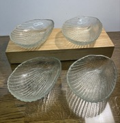 szklo zabkowice salaterki 645g polskiego szkla prl. muszelki. 