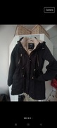 Płaszcz parka zimowa Pull&Bear S futerko 
