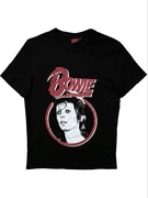 Czarna Koszulka David Bowie retro Vintage print boxy opium mettalica M