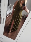 Sukienka na wesele, złota nitka -L/xl