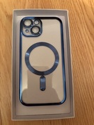 Etui do iPhone’a 15, przezroczyste, niebieskie 