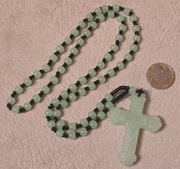 DUŻY Naszyjnik z Watykanu. Różaniec. PREZENT dla Babci. Maj 2025(T).