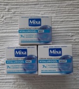 Zestaw 3 x Mixa Hyalurogel Noc Nawilżający krem-maska na noc, 50 ml