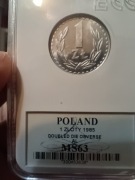1zł prl 1985r. Doubled Die! 