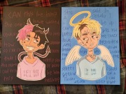 lil peep obrazy, hellboy - crybaby