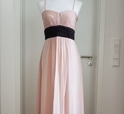 Sukienka pudrowy róż zwiewna  Montego rozmiar 38 