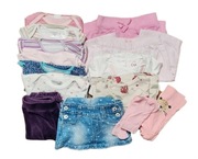 DZIEWCZYNKA - PAKA ubranek w rozm  62cm