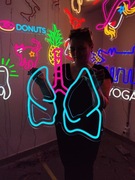 Płuca Neon Napisy LED. Ludzkie Płuca Dekoracje LED