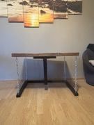 Stolik dębowy łańcuchy loft