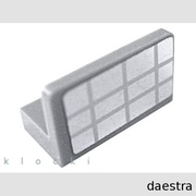 LEGO 4865pb065 PANEL 1 x 2 x 1 jasny szary / LBG lustro z kratką z 41118 