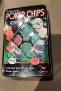 Gra Profesjonalny Poker Żetony Nowy 100 sztuk Zabawa