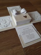 Exploding box kartka 3d na chrzest, pamiątka, prezent, rękodzieło