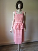 Mint & Berry łososiowa letnia sukienka haftowana gipiura NOWA _ XL / 42