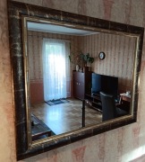 Lustro w drewnianej ramie 85x70