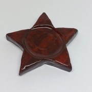 Podstawka na świeczkę gwiazdka ręcznie robiona 