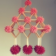 Pająk ludowy ozdoby ze słomy sztuka ludowa