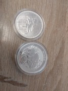 2 srebrne Monety 1 oz