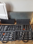 FALON TECH Klucze płasko-oczkowe z grzechotką 72 z