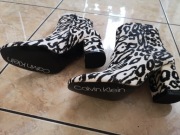 Calvin Klein botki kozaki leopard panterka nowe 37 