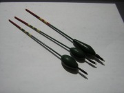 Spławiki przelotowe wstępnie dociążone,waga 3-4g,kpl 3szt