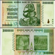 ZIMBABWE 20000000000 DOLARÓW 2008 AA UNC
