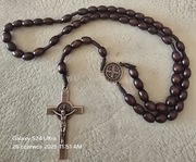 Różaniec dla babci drewniany z Watykanu. Rzym, Włochy Italy. Plac Św. Marka