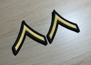 Naszywka - US Army - Private E-2 (Green/Gold) PV2 - para