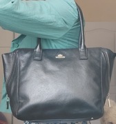 Wittchen czarna torebka na ramię skórzana shopperka skóra naturalna okazja