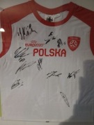 WOŚP koszulka z autografami reprezentacji Polski pilki noznej Euro 2020
