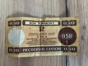 Bon Towarowy - Dolar 0,50$