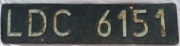 Tablica rejestracyjna metalowa Łódź PRL wz. 1976 