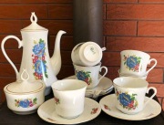 Serwis kawa - herbata  porcelana Bogucice PRL Vintage
