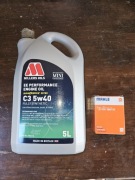 Olej silnikowy Millers 5W40 z filtrem OX 166/1 D