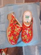 Klapki (drewniaki) ortopedyczne PZ DRAKEN koloru pomarańczowego rozmiar 37